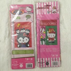 NEW - Hello Kitty Garden Flag Set